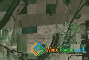 Concentric Crop Circles, Covington, Indiana, USA