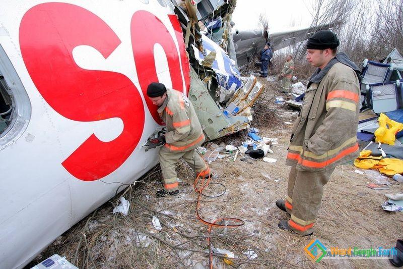 Plane Wreckage at Domodedovo Airport, Domodedovo, Moskovskaya oblast', Russia