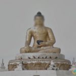 Snowed-in Buddha, Darkhan, Mongolia