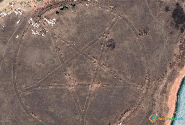 Lisakovsk Pentagram - Weird Google Earth