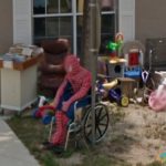 Spiderman Loses his Footing, Lake Placid, Florida, USA
