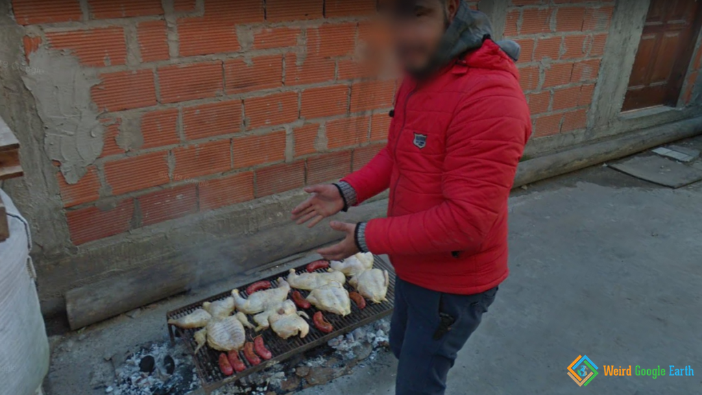 Proud of his Chicken, Villa La Carbonilla, Argentina