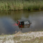 The Boat (Car) is Sinking, Creole, Louisiana, USA