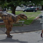 Chased by a Dino, Newark-on-Trent, England